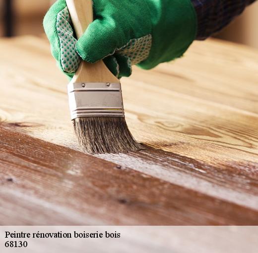 Les travaux de peinture des escaliers en bois à Carspach dans le 68130