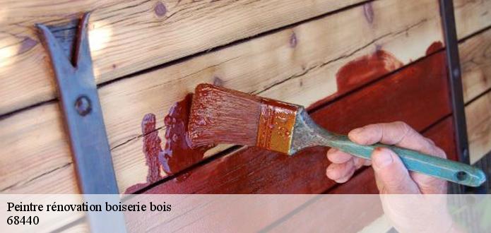 Les travaux de peinture des boiseries à Schlierbach dans le 68440